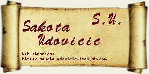 Šakota Udovičić vizit kartica